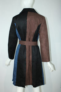 Colorblock Trench Coat