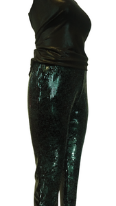 Emerald Glamour Cigarette Pant