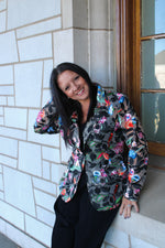 Load image into Gallery viewer, Embroidered Bouquet Blazer
