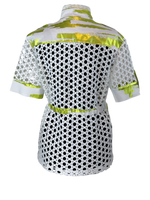 Load image into Gallery viewer, Printed Foil Brush Jacket W Circle Lace
