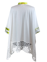 Load image into Gallery viewer, Summer Batwing Knit Top W Foil Trim
