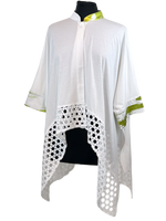 Load image into Gallery viewer, Summer Batwing Knit Top W Foil Trim
