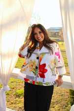 Load image into Gallery viewer, Gabriella&#39;s Floral Swing Jacket
