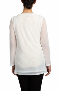 Mesh Long Sleeve Top - Multiple Colors