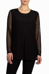 Mesh Long Sleeve Top - Multiple Colors