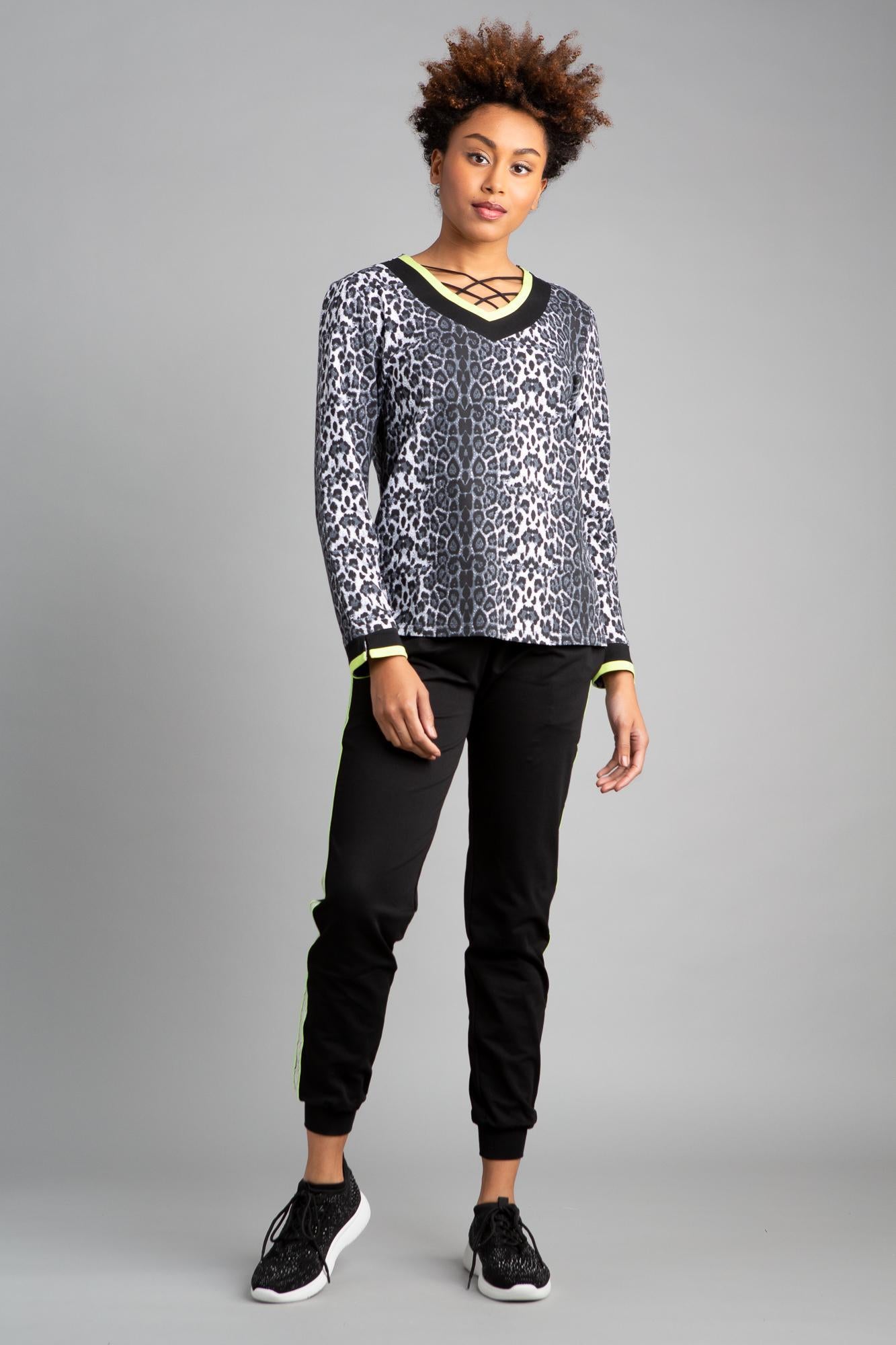 Animal Colorblock Top