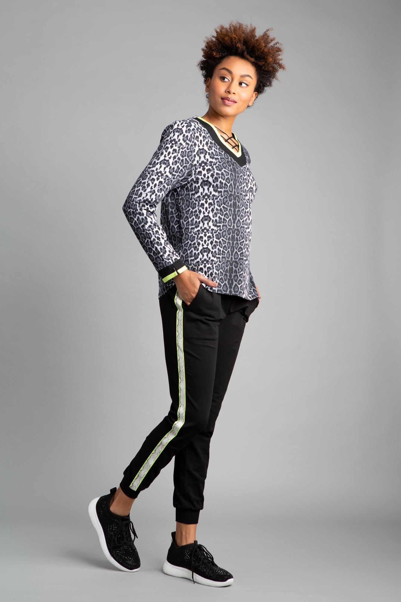 Animal Colorblock Top