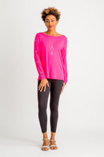 Load image into Gallery viewer, Boatneck Cold shoulder Long Sleeve Rhinestone Top
