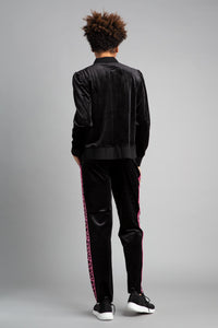 Pink Puff Colorblocked Velour Jacket