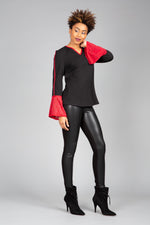 Load image into Gallery viewer, Faux Suede Shimmer Top

