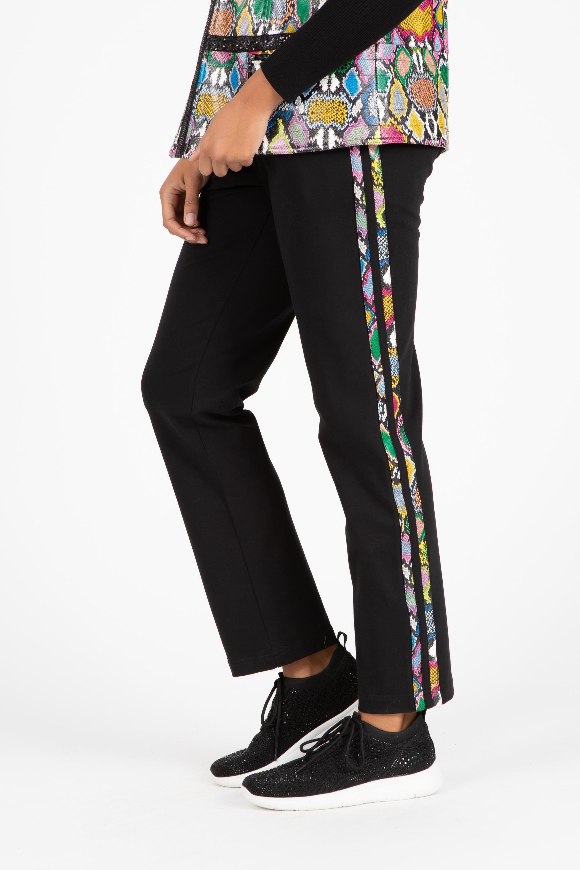 Rainbow Animal Strip Pants