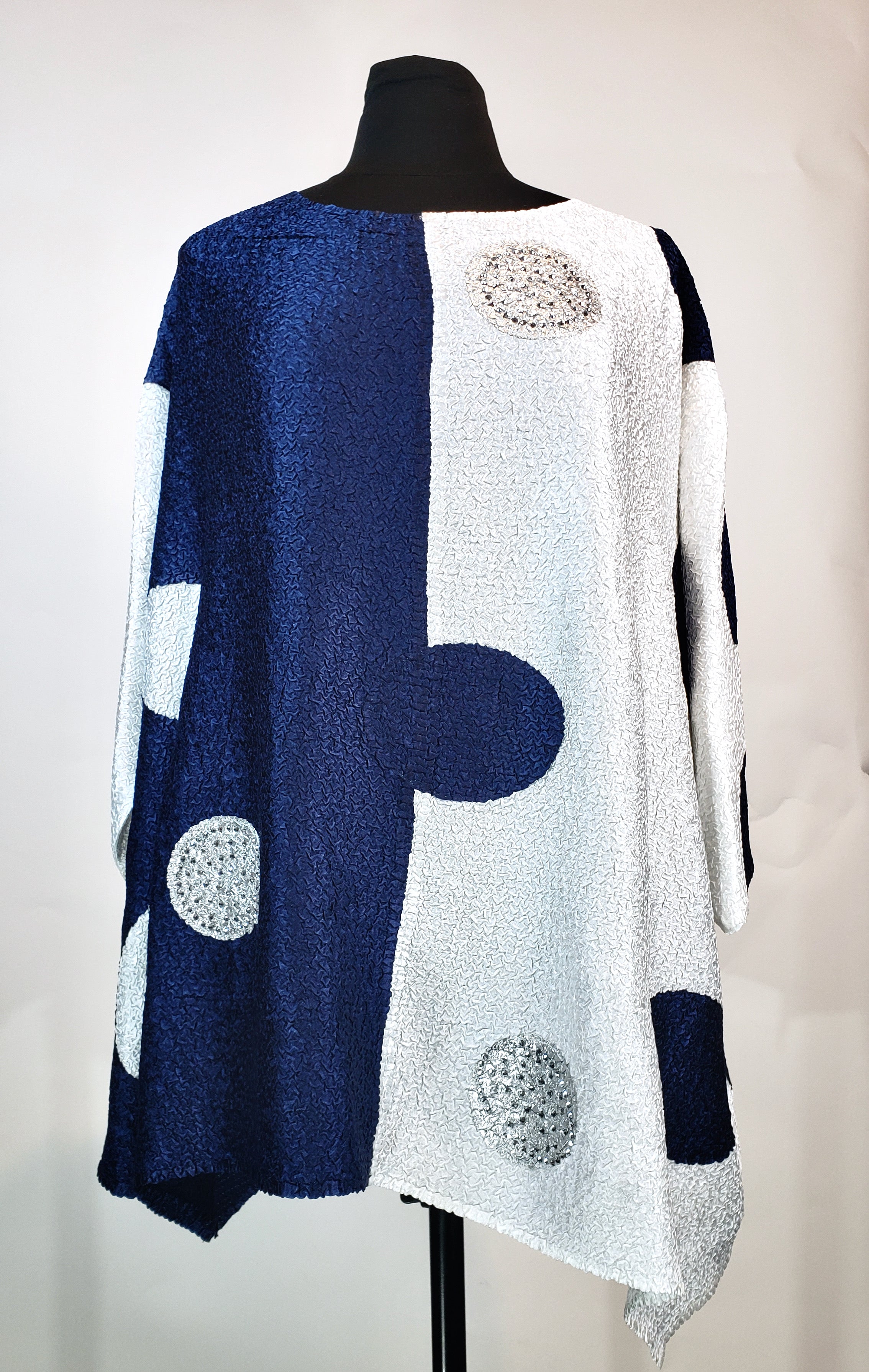 Color block Dots NAVY BLUE