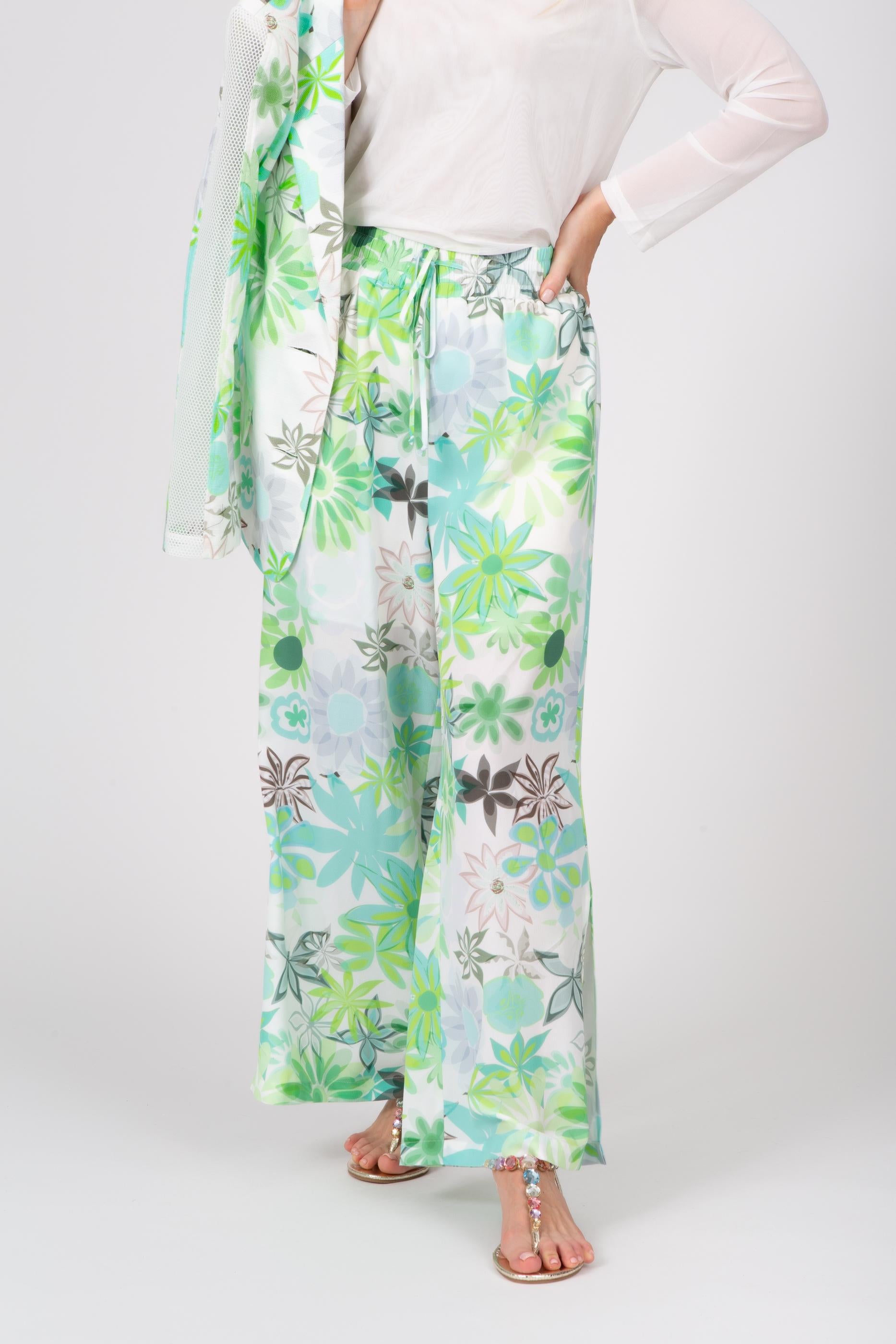 Soft Crepe Easy Wide-Leg Pants