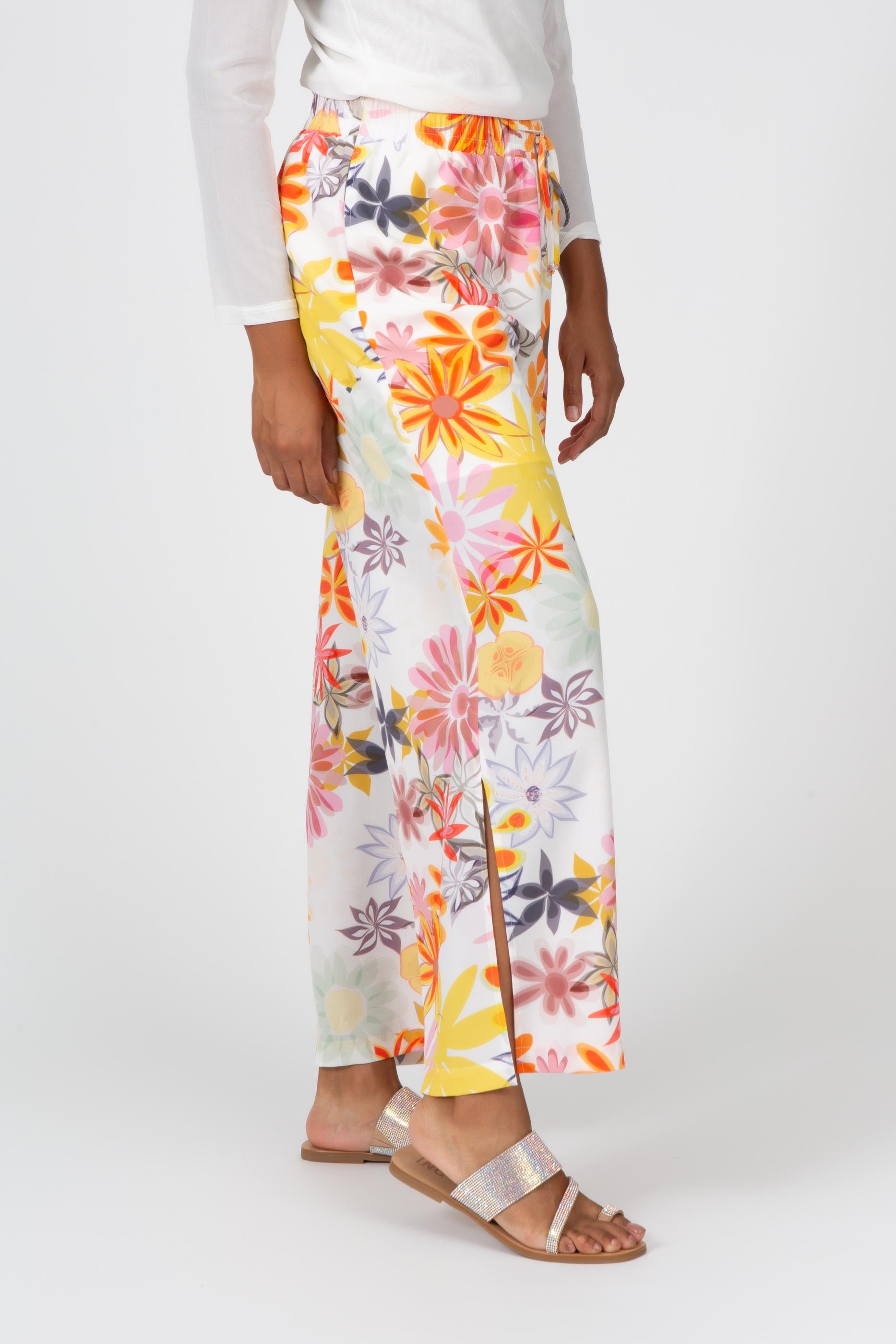 Soft Crepe Easy Wide-Leg Pants Sunshine