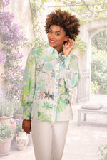 Load image into Gallery viewer, Soft Crepe Blouse Turquoise Multi
