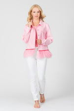 Load image into Gallery viewer, Feathers &amp; Crystals Jacket Pink
