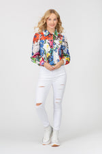 Load image into Gallery viewer, Garden Lace Jean Jacket
