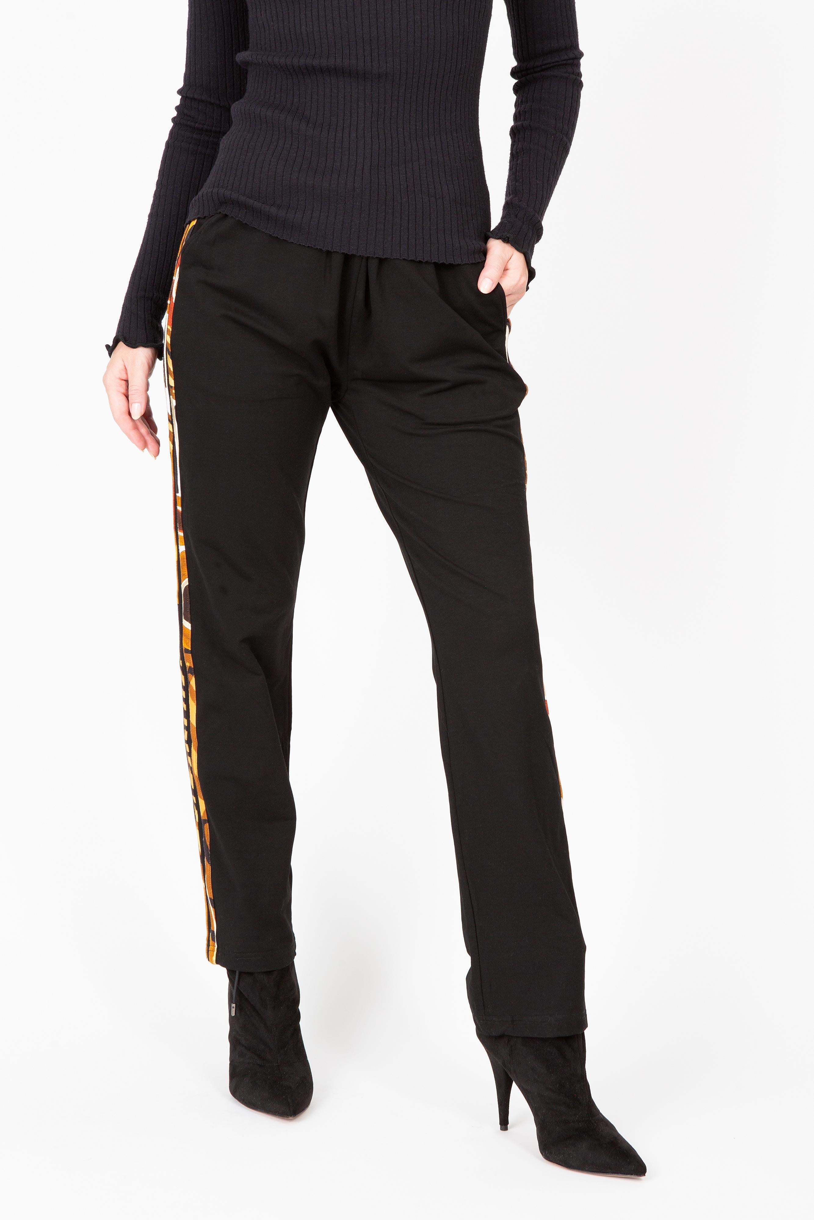 Knit  Pant w/Animal Mix Side Strips