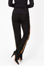 Load image into Gallery viewer, Knit  Pant w/Animal Mix Side Strips
