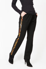 Load image into Gallery viewer, Knit  Pant w/Animal Mix Side Strips
