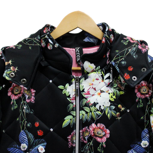 Floral Diamond Trellis Bomber Jacket