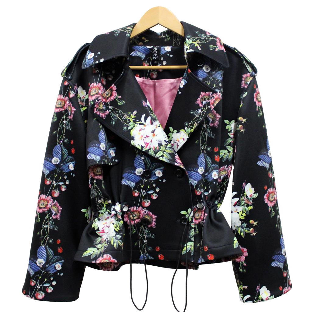 Floral Diamond Trellis Utility Jacket