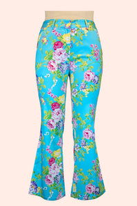 Palm Springs Floral Flare Leg Pant