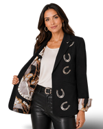 Load image into Gallery viewer, Status Quo Applique Blazer
