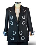 Load image into Gallery viewer, Status Quo Applique Blazer
