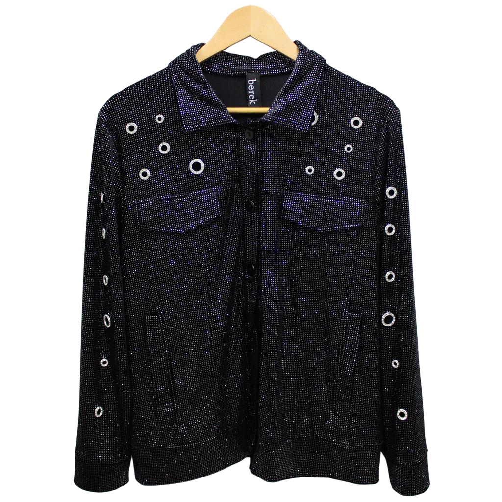 Grommets & Glitter Jean Jacket