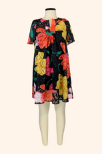 Load image into Gallery viewer, Colorful Floral Burst Dress
