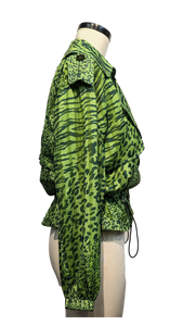 Flowing Leopard Zebra Jacket