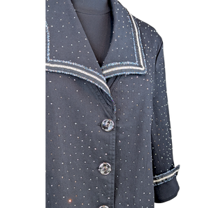 Twinkle Sparkle Easy Swing Denim Jacket