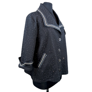 Twinkle Sparkle Easy Swing Denim Jacket