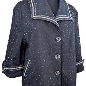 Twinkle Sparkle Easy Swing Denim Jacket