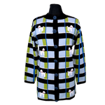 Load image into Gallery viewer, Jacquard Poodle Plaid Cardigan
