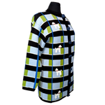 Load image into Gallery viewer, Jacquard Poodle Plaid Cardigan
