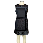 Load image into Gallery viewer, Night Out Mixed Media Sheath Dress
