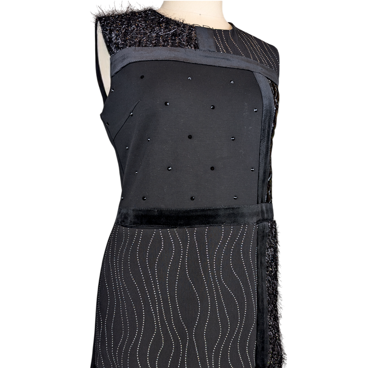 Night Out Mixed Media Sheath Dress