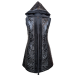 Load image into Gallery viewer, Glossy Quilted Floral Vest
