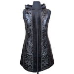 Load image into Gallery viewer, Glossy Quilted Floral Vest
