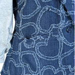 Load image into Gallery viewer, Hearts of Denim &amp;. French Terry Mixed Blazer
