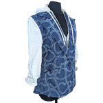 Load image into Gallery viewer, Hearts of Denim &amp;. French Terry Mixed Blazer

