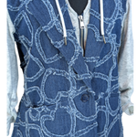 Load image into Gallery viewer, Hearts of Denim &amp;. French Terry Mixed Blazer
