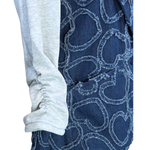 Load image into Gallery viewer, Hearts of Denim &amp;. French Terry Mixed Blazer
