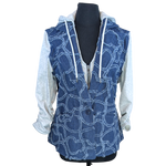 Load image into Gallery viewer, Hearts of Denim &amp;. French Terry Mixed Blazer
