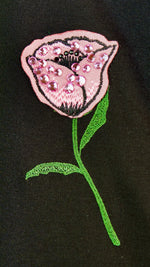 Load image into Gallery viewer, Floral Applique Blazer With Lace Back
