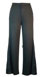 Load image into Gallery viewer, Wide Leg Pant W Floral insert.
