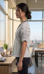 Load image into Gallery viewer, Leopard Leisure V-Neck Tee
