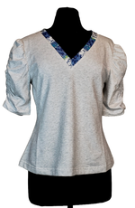Load image into Gallery viewer, Leopard Leisure V-Neck Tee
